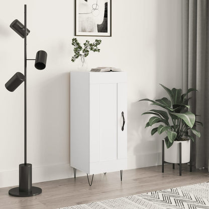 Credenza Bianca 34,5x34x90 cm in Legno Multistrato - homemem39
