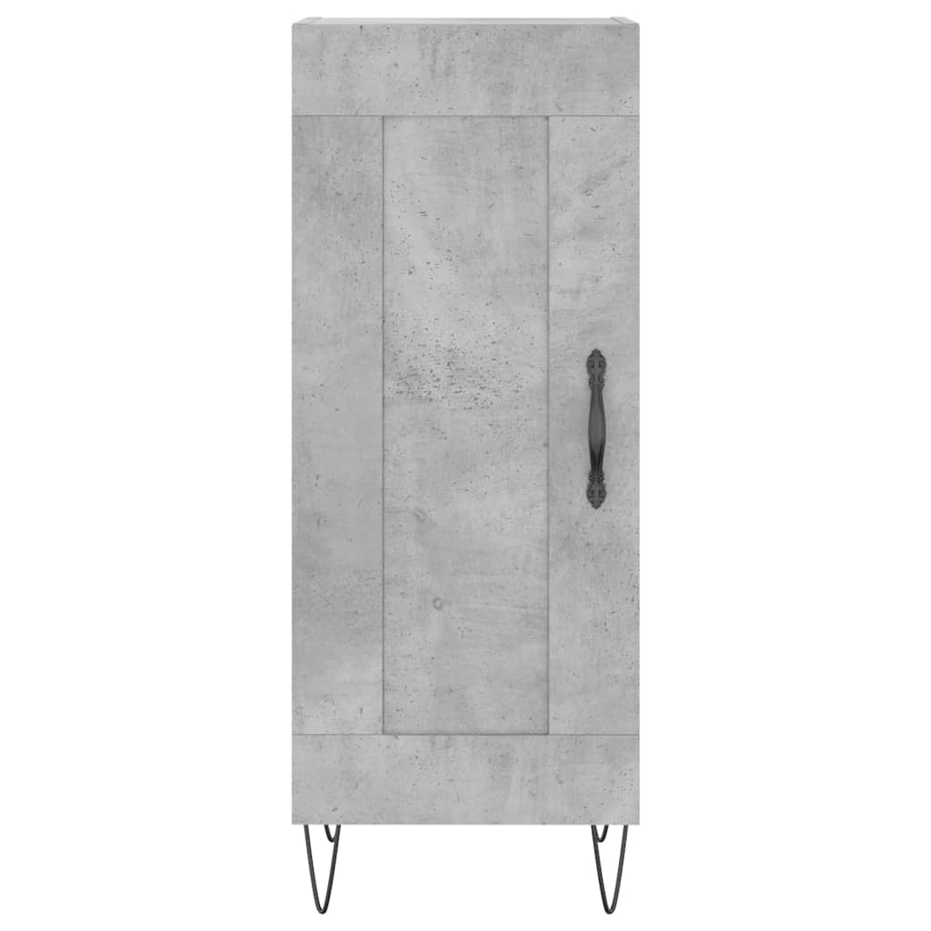 Credenza Grigio Cemento 34,5x34x90 cm in Legno Multistrato - homemem39