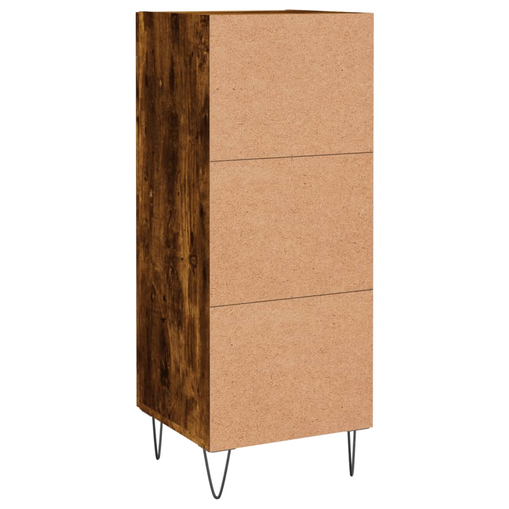 Credenza Rovere Fumo 34,5x34x90 cm in Legno Multistrato | homemem39