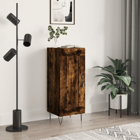 Credenza Rovere Fumo 34,5x34x90 cm in Legno Multistrato | homemem39
