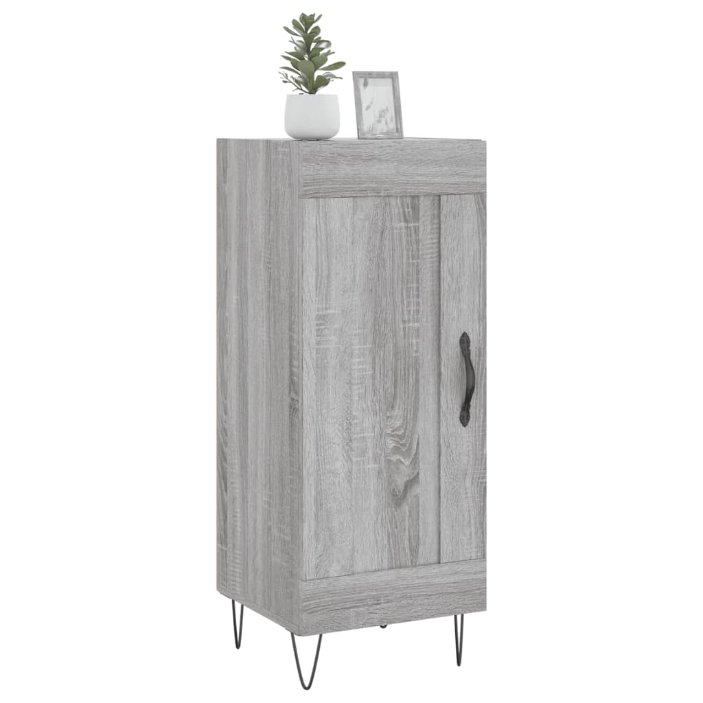 Credenza Grigio Sonoma 34,5x34x90 cm in Legno Multistrato - homemem39