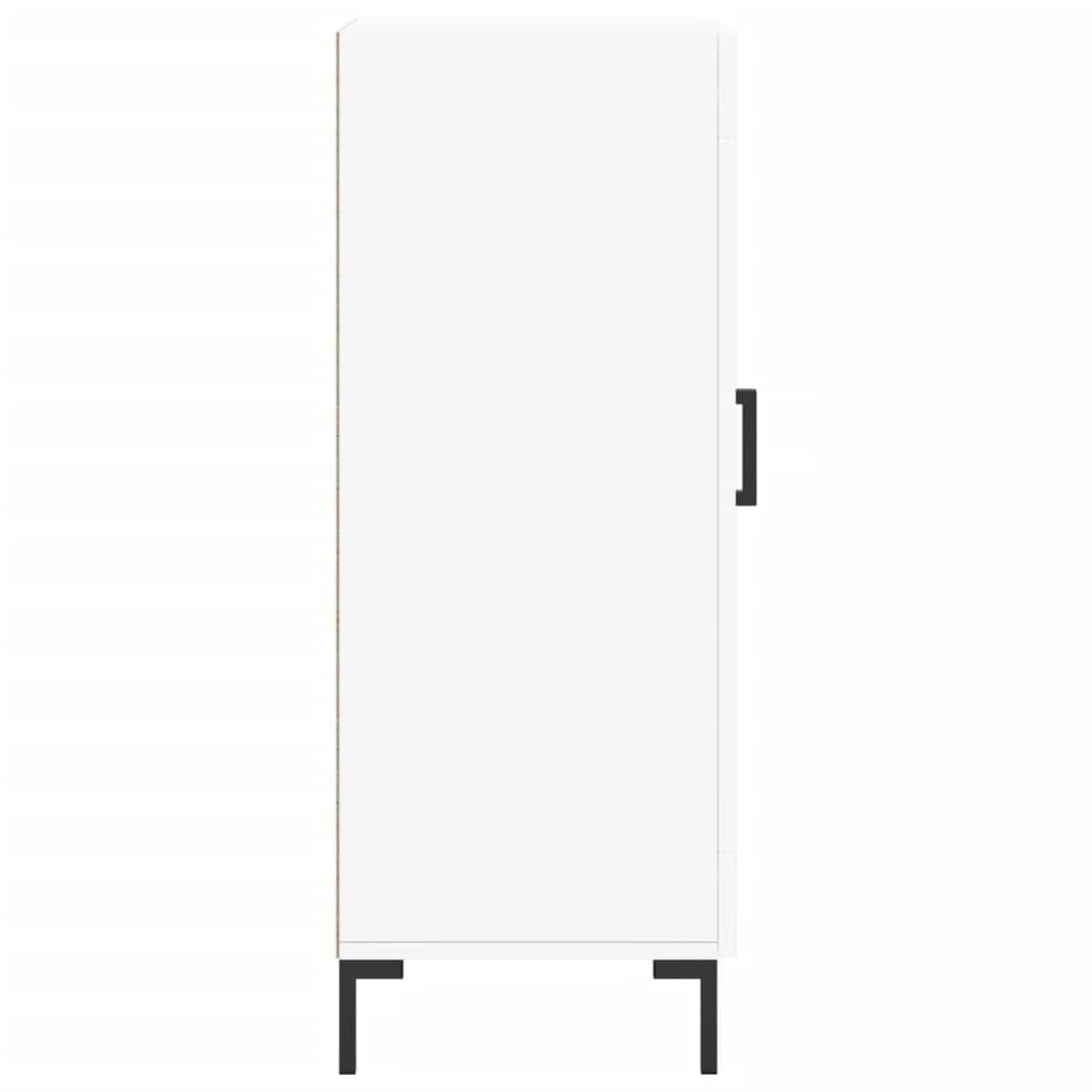 Credenza Bianca 34,5x34x90 cm in Legno Multistrato