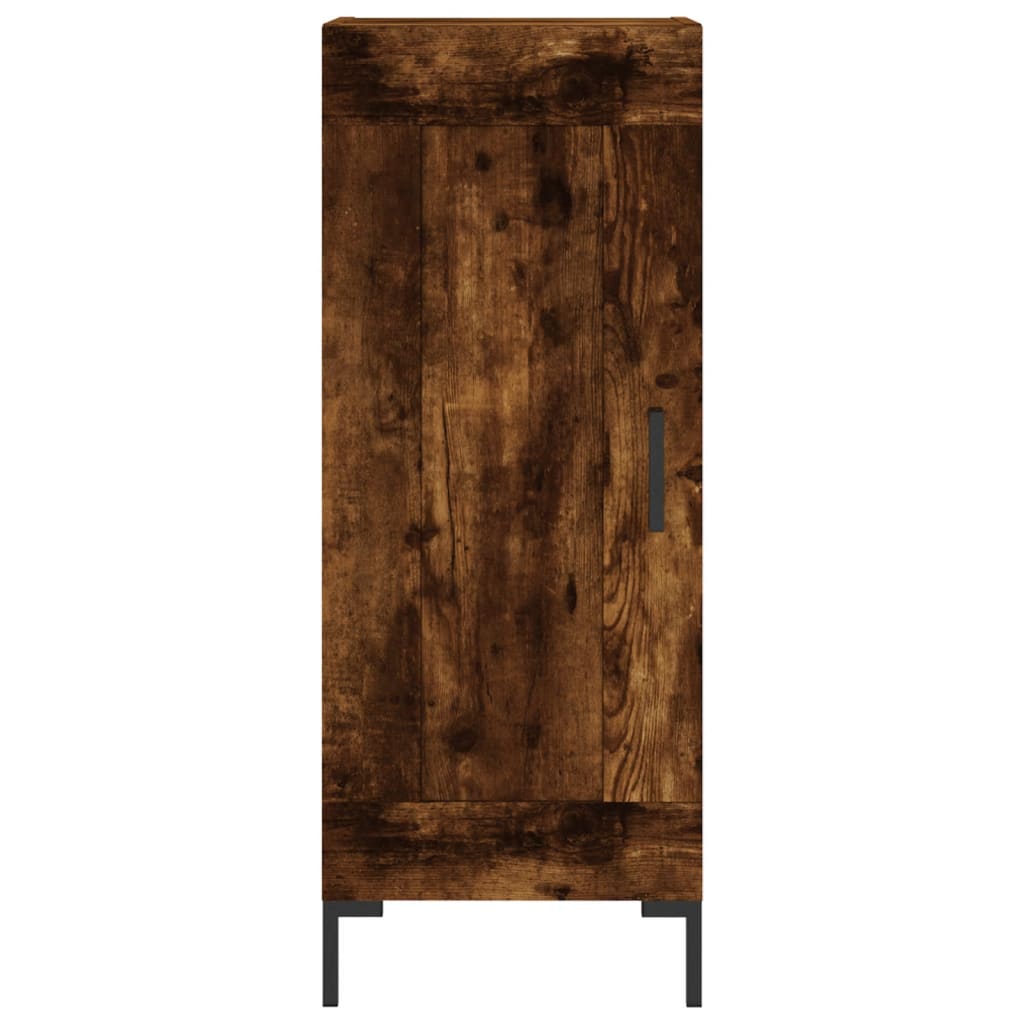 Credenza Rovere Fumo 34,5x34x90 cm in Legno Multistrato