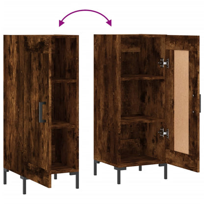 Credenza Rovere Fumo 34,5x34x90 cm in Legno Multistrato