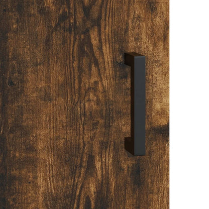 Credenza Rovere Fumo 34,5x34x90 cm in Legno Multistrato