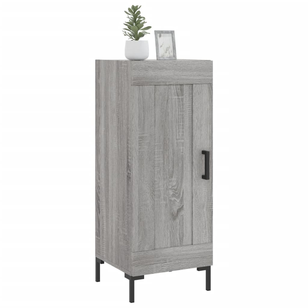 Credenza Grigio Sonoma 34,5x34x90 cm in Legno Multistrato