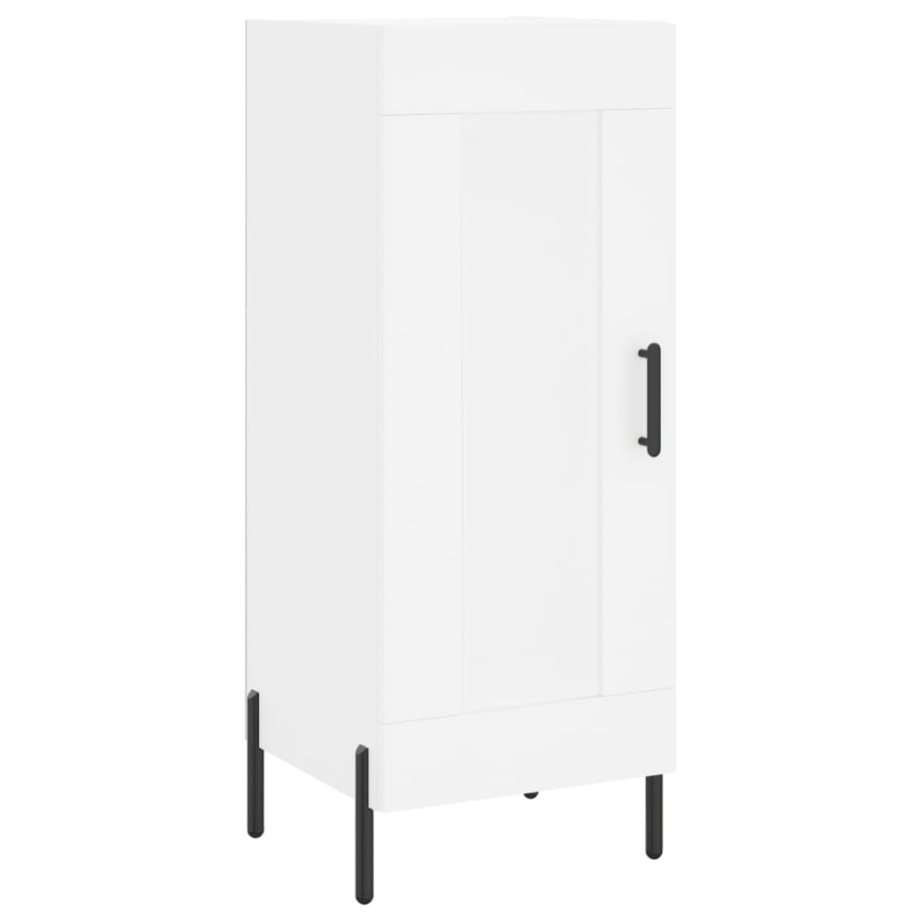 Credenza Bianca 34,5x34x90 cm in Legno Multistrato - homemem39