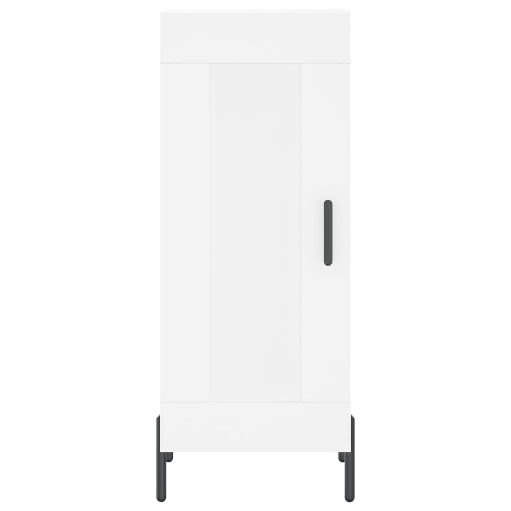 Credenza Bianca 34,5x34x90 cm in Legno Multistrato