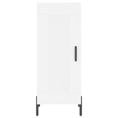 Credenza Bianca 34,5x34x90 cm in Legno Multistrato