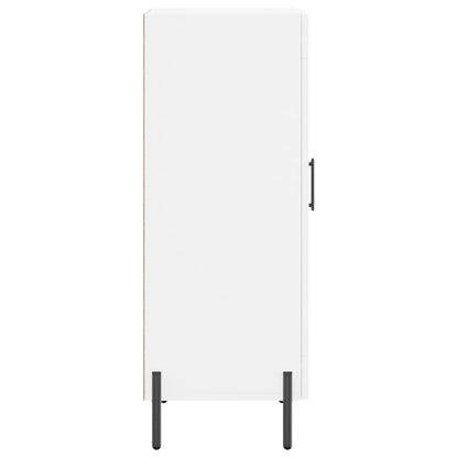 Credenza Bianca 34,5x34x90 cm in Legno Multistrato - homemem39