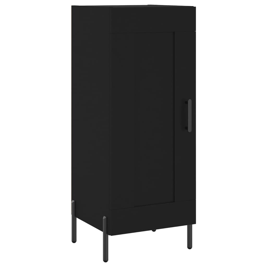 Credenza Nero 34,5x34x90 cm in Legno Multistrato - homemem39
