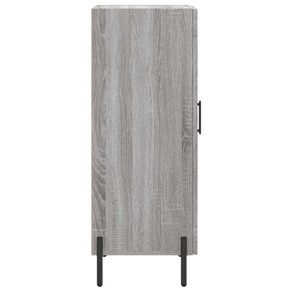 Credenza Grigio Sonoma 34,5x34x90 cm in Legno Multistrato
