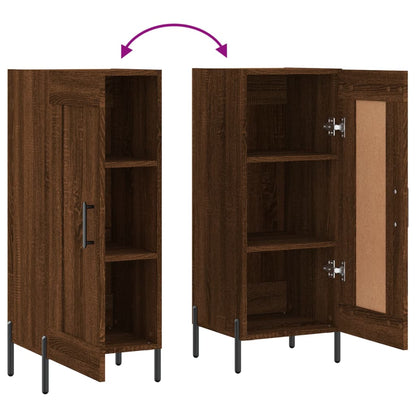 Credenza Rovere Marrone 34,5x34x90 cm in Legno Multistrato | homemem39
