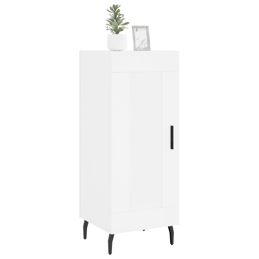 Credenza Bianca 34,5x34x90 cm in Legno Multistrato - homemem39