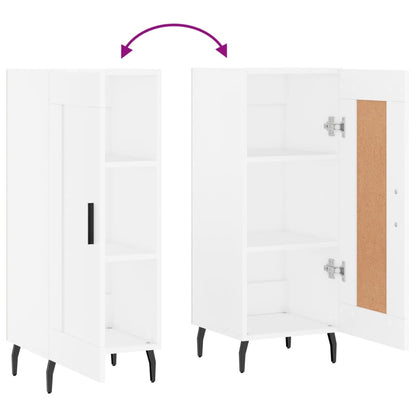 Credenza Bianca 34,5x34x90 cm in Legno Multistrato
