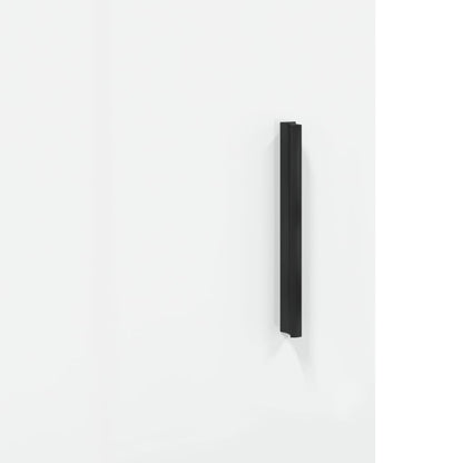 Credenza Bianco Lucido 34,5x34x90 cm in Legno Multistrato