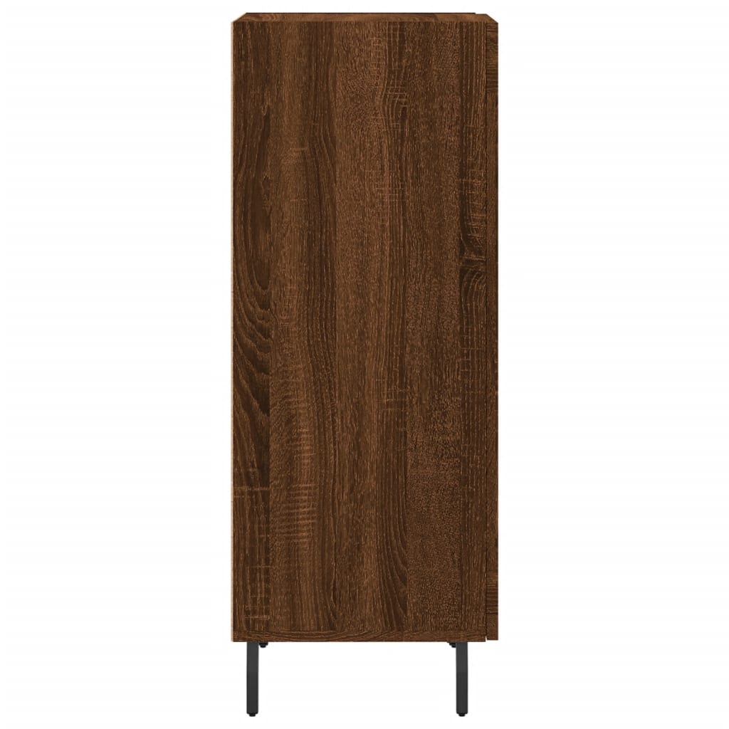 Credenza Rovere Marrone 34,5x34x90 cm in Legno Multistrato - homemem39