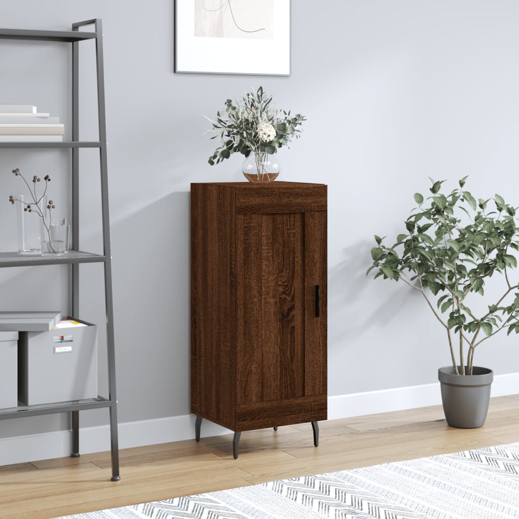 Credenza Rovere Marrone 34,5x34x90 cm in Legno Multistrato | homemem39
