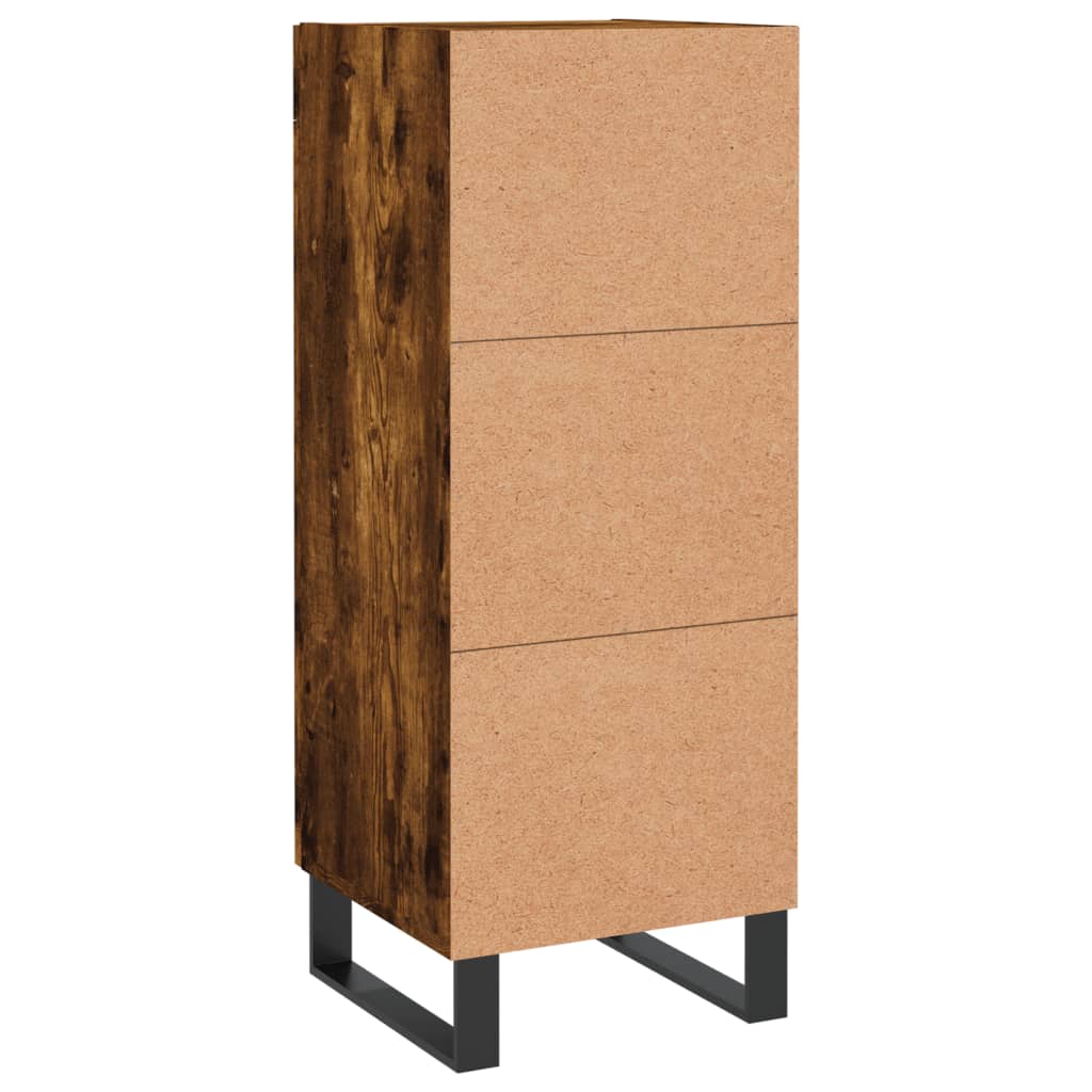 Credenza Rovere Fumo 34,5x34x90 cm in Legno Multistrato - homemem39