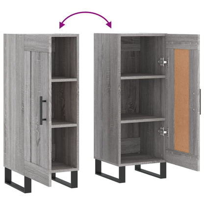 Credenza Grigio Sonoma 34,5x34x90 cm in Legno Multistrato