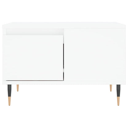 Tavolino da Salotto Bianco 55x55x36,5 cm in Legno Multistrato