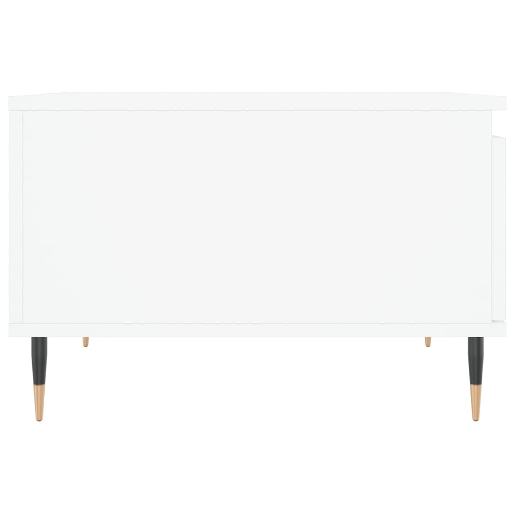 Tavolino da Salotto Bianco 55x55x36,5 cm in Legno Multistrato | homemem39