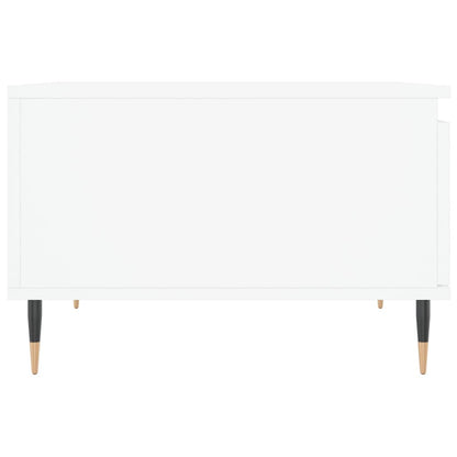 Tavolino da Salotto Bianco 55x55x36,5 cm in Legno Multistrato | homemem39