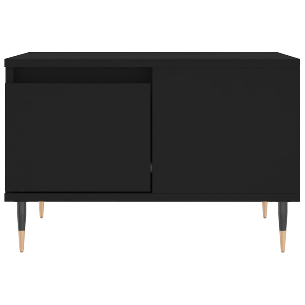 Tavolino da Salotto Nero 55x55x36,5 cm in Legno Multistrato | homemem39
