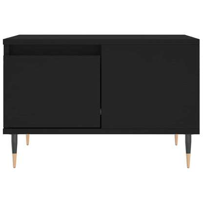 Tavolino da Salotto Nero 55x55x36,5 cm in Legno Multistrato