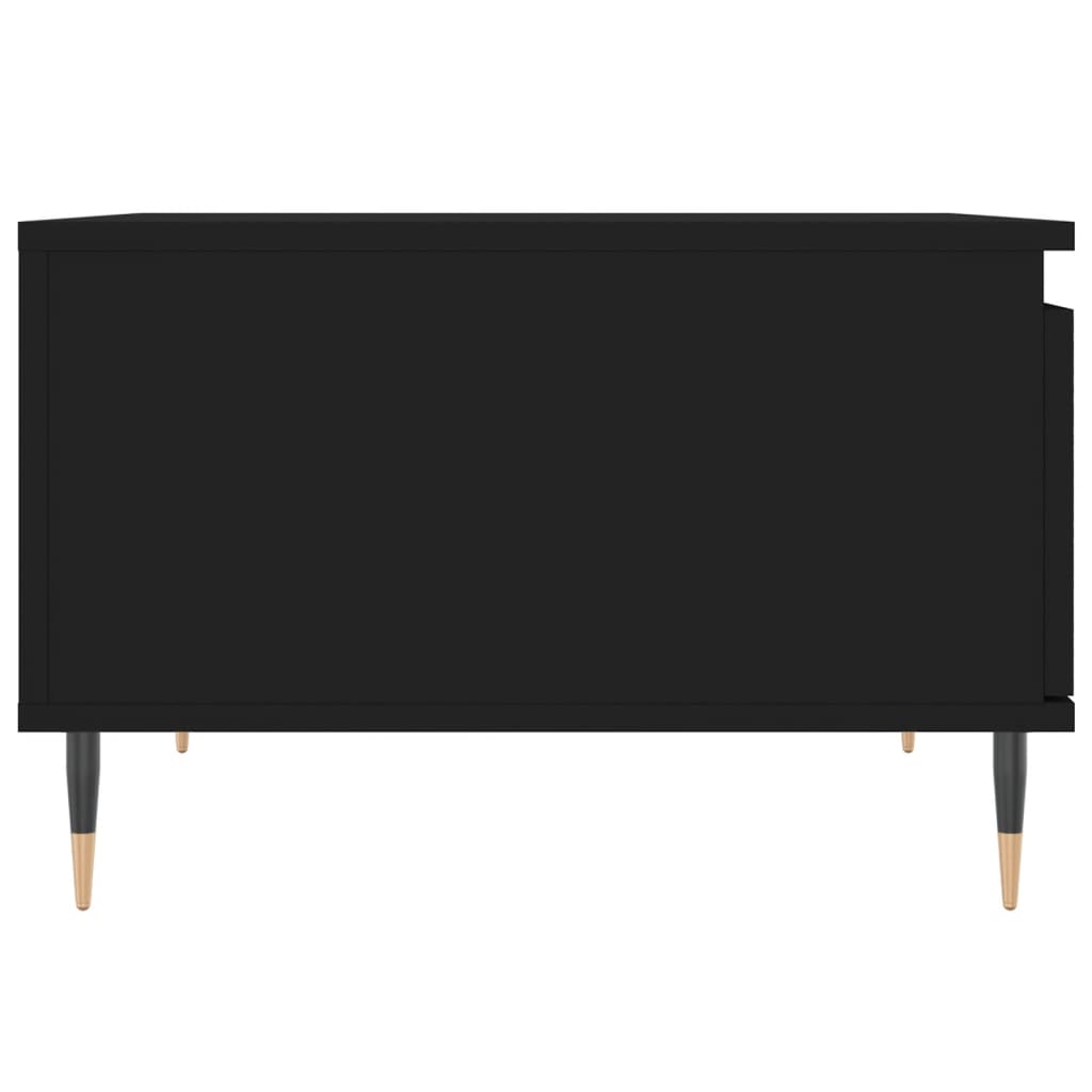 Tavolino da Salotto Nero 55x55x36,5 cm in Legno Multistrato | homemem39