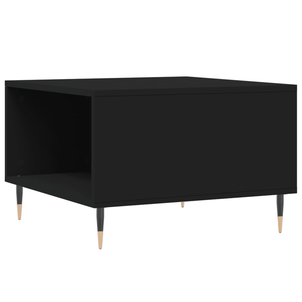 Tavolino da Salotto Nero 55x55x36,5 cm in Legno Multistrato | homemem39