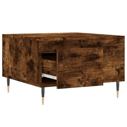Tavolino da Salotto Rovere Fumo 55x55x36,5 cm Legno Multistrato | homemem39