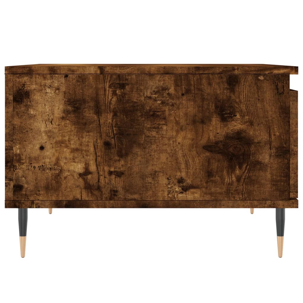 Tavolino da Salotto Rovere Fumo 55x55x36,5 cm Legno Multistrato | homemem39