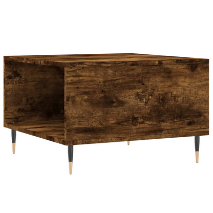 Tavolino da Salotto Rovere Fumo 55x55x36,5 cm Legno Multistrato | homemem39