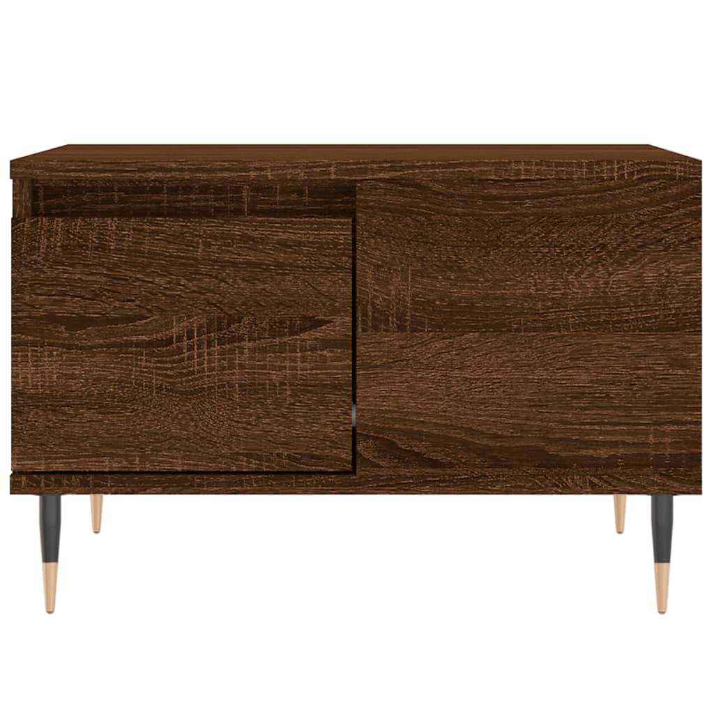 Tavolino da Salotto Rovere Marrone 55x55x36,5 cm in Multistrato