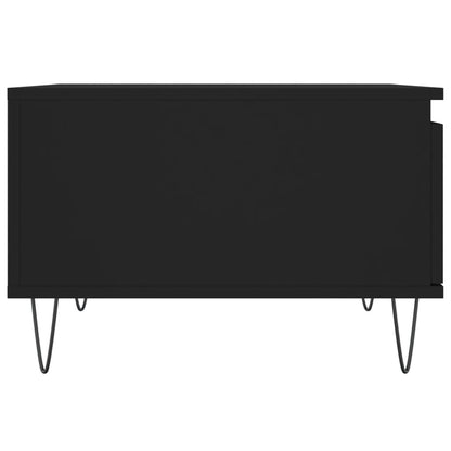 Tavolino da Salotto Nero 55x55x36,5 cm in Legno Multistrato | homemem39