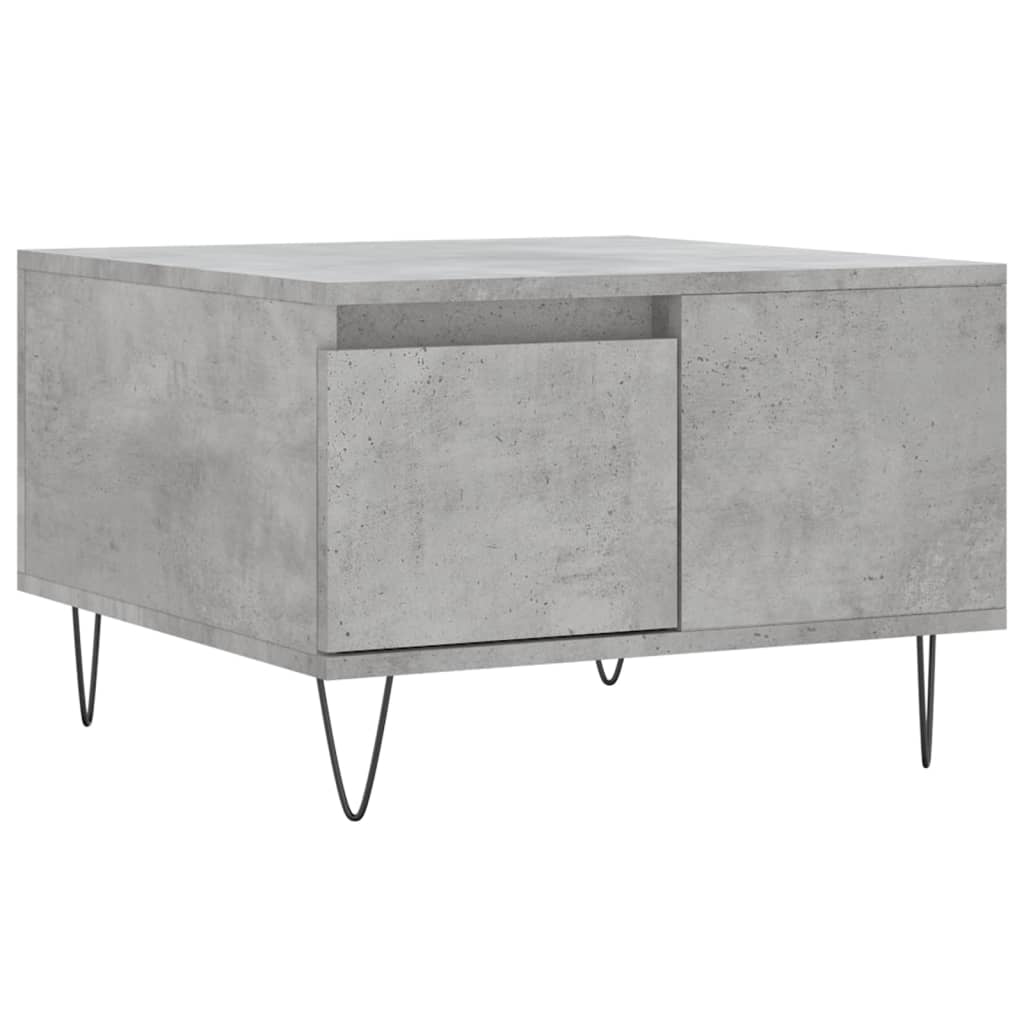 Tavolino Salotto Grigio Cemento 55x55x36,5 cm Legno Multistrato | homemem39
