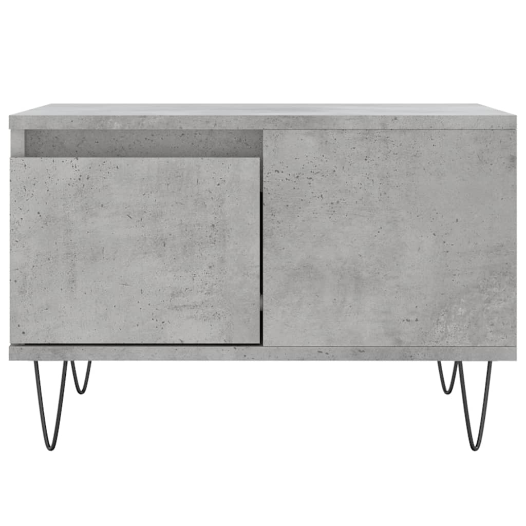 Tavolino Salotto Grigio Cemento 55x55x36,5 cm Legno Multistrato | homemem39