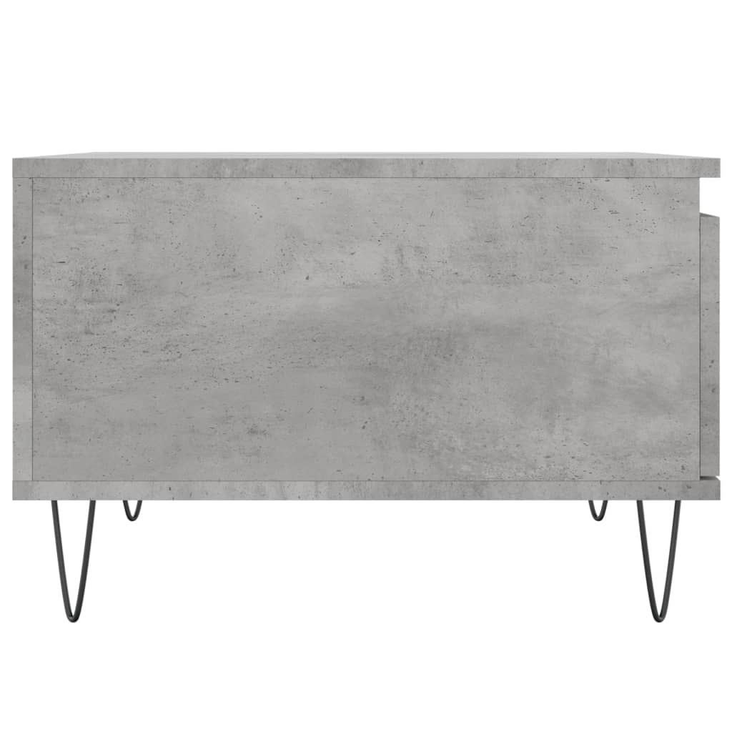 Tavolino Salotto Grigio Cemento 55x55x36,5 cm Legno Multistrato | homemem39