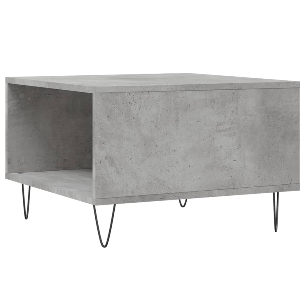 Tavolino Salotto Grigio Cemento 55x55x36,5 cm Legno Multistrato | homemem39