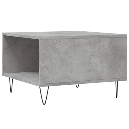 Tavolino Salotto Grigio Cemento 55x55x36,5 cm Legno Multistrato | homemem39