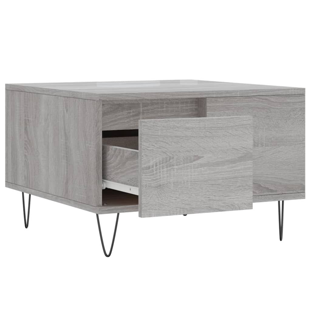Tavolino Salotto Grigio Sonoma 55x55x36,5 cm Legno Multistrato | homemem39