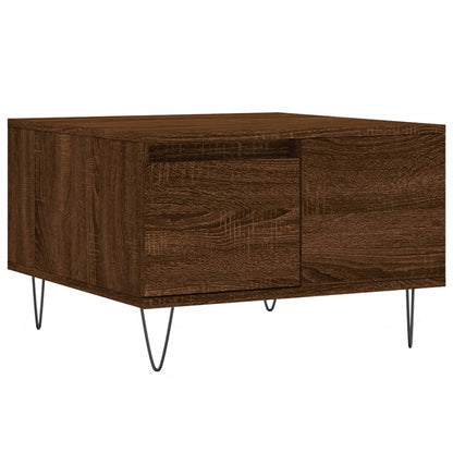 Tavolino da Salotto Rovere Marrone 55x55x36,5 cm in Multistrato | homemem39