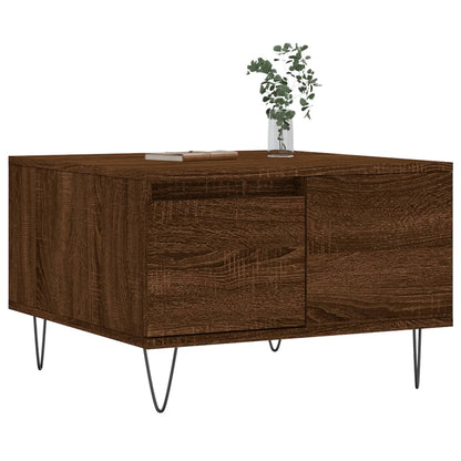 Tavolino da Salotto Rovere Marrone 55x55x36,5 cm in Multistrato | homemem39