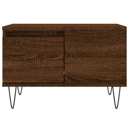 Tavolino da Salotto Rovere Marrone 55x55x36,5 cm in Multistrato