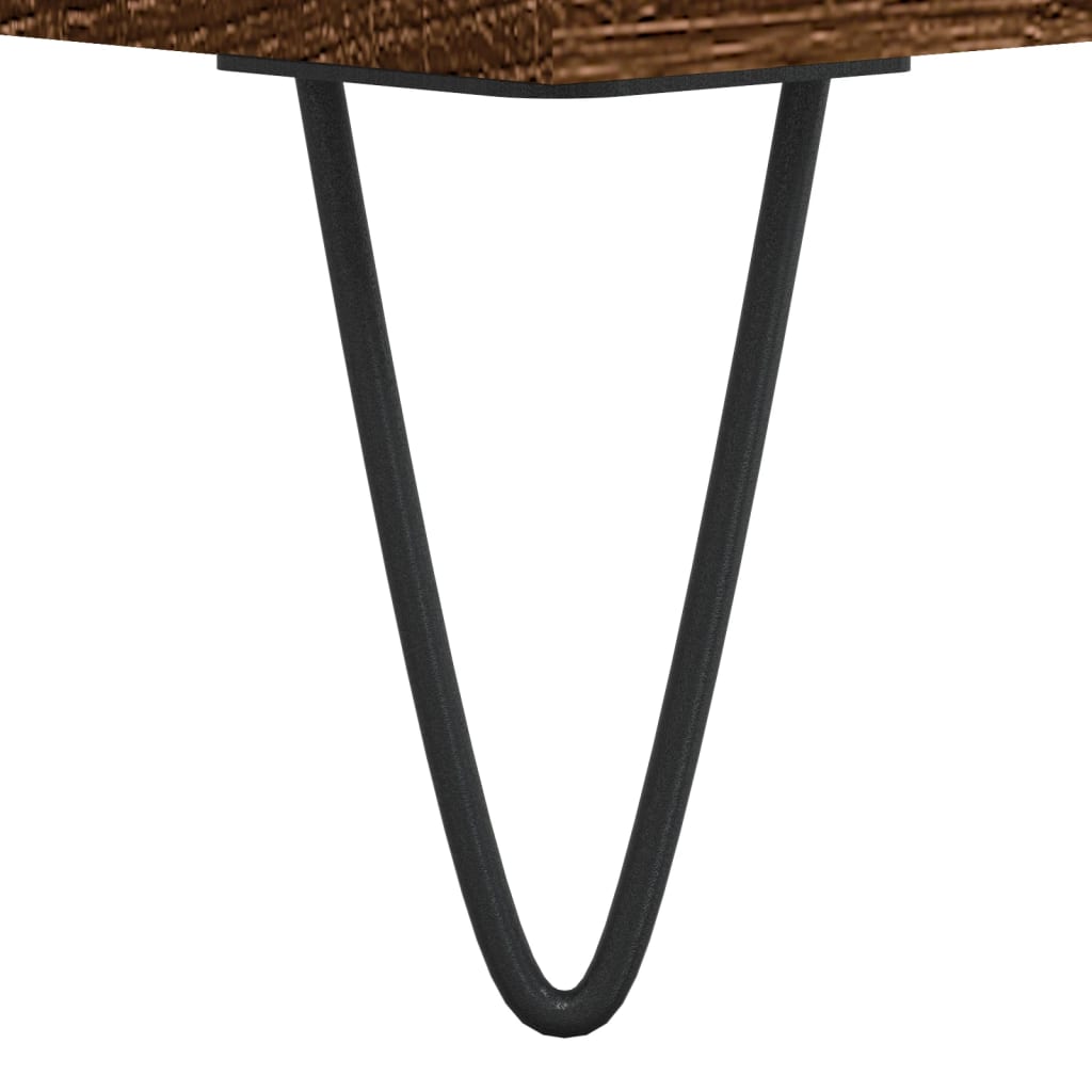 Tavolino da Salotto Rovere Marrone 55x55x36,5 cm in Multistrato | homemem39