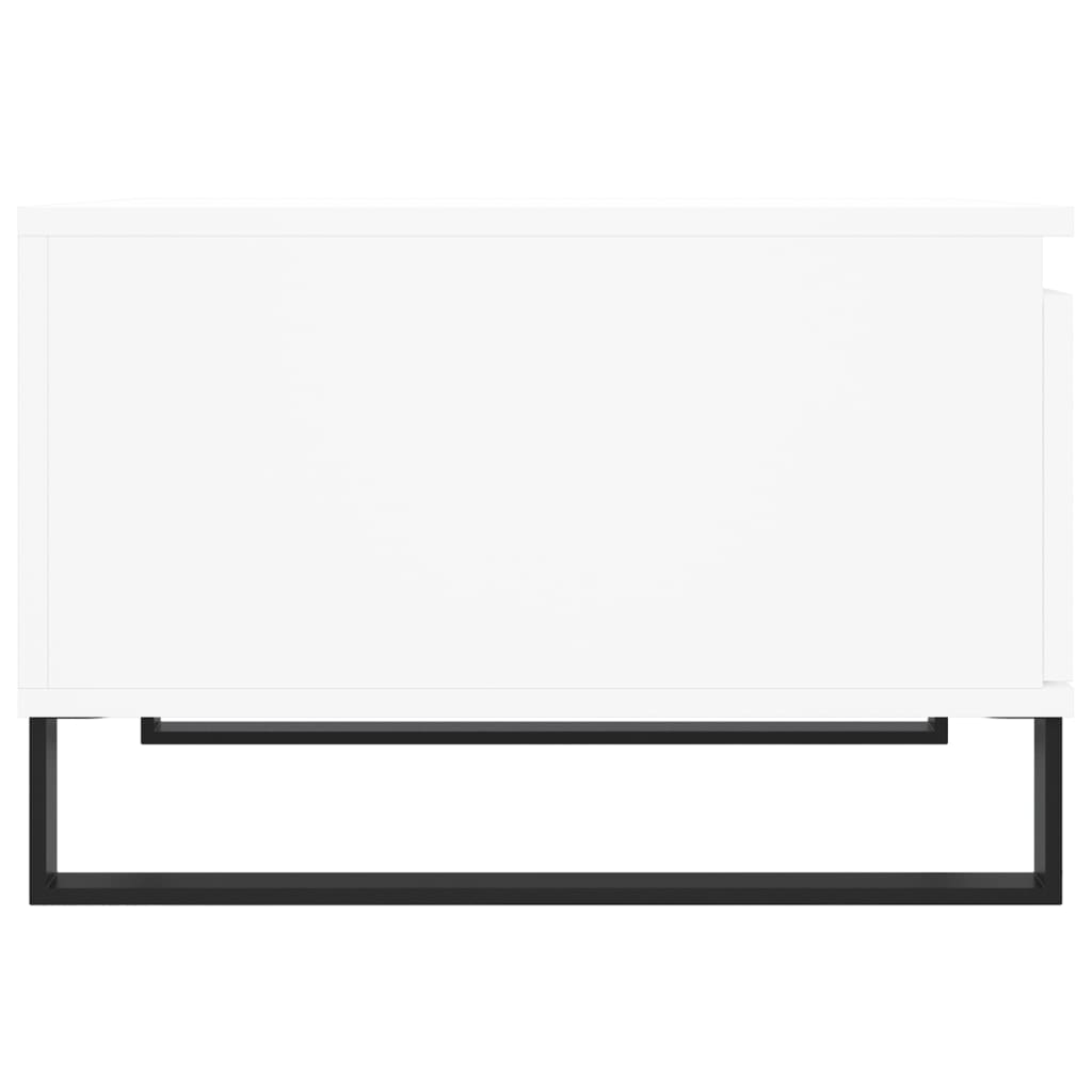 Tavolino da Salotto Bianco 55x55x36,5 cm in Legno Multistrato | homemem39