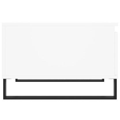 Tavolino da Salotto Bianco 55x55x36,5 cm in Legno Multistrato | homemem39