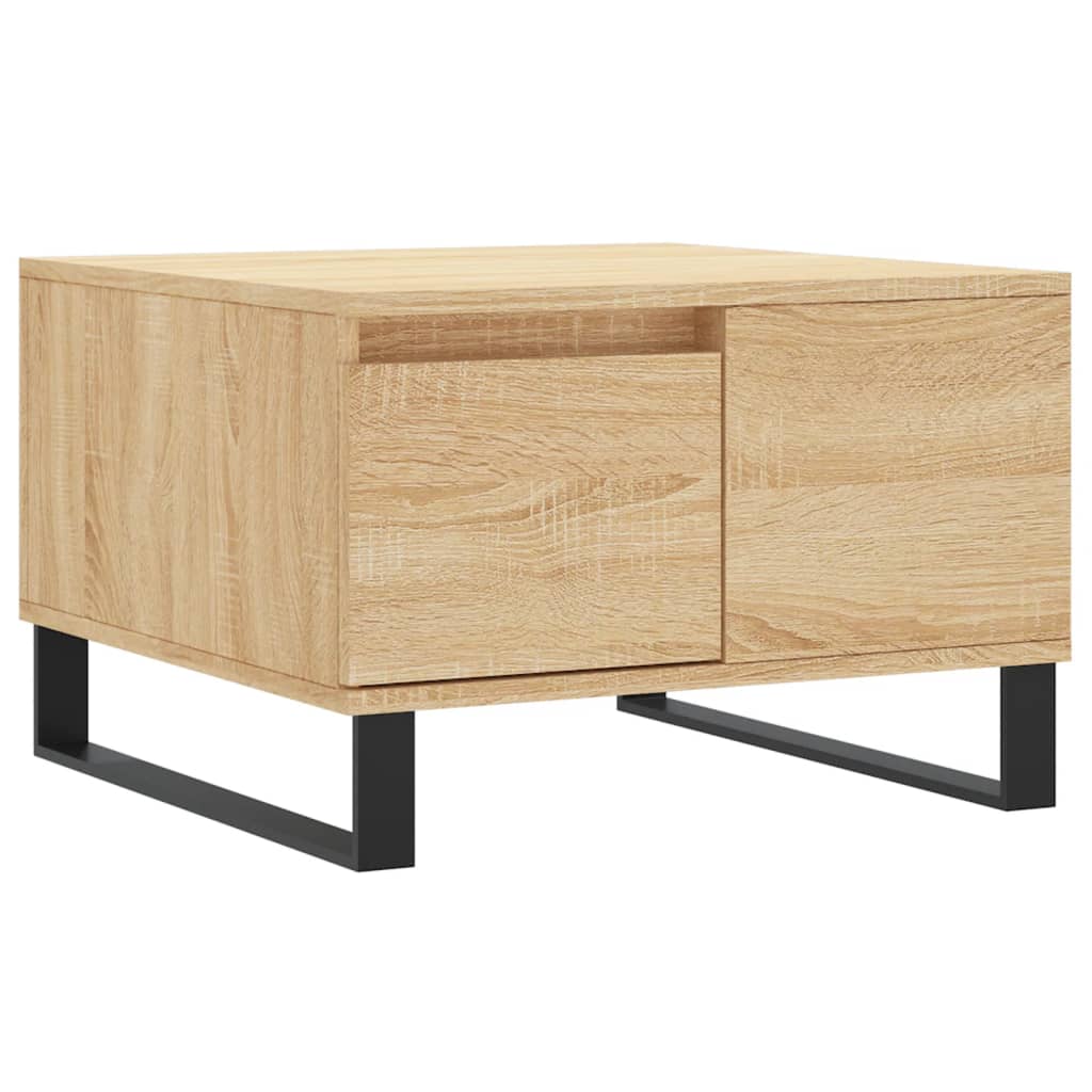 Tavolino Salotto Rovere Sonoma 55x55x36,5 cm Legno Multistrato
