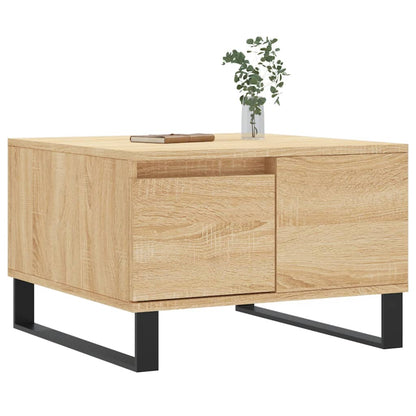 Tavolino Salotto Rovere Sonoma 55x55x36,5 cm Legno Multistrato